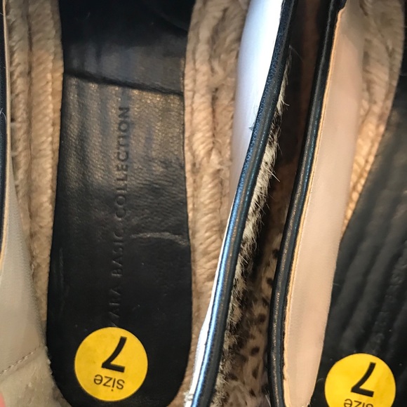 Zara Pony Hair Snow Leopard Espadrilles - Picture 2 of 10